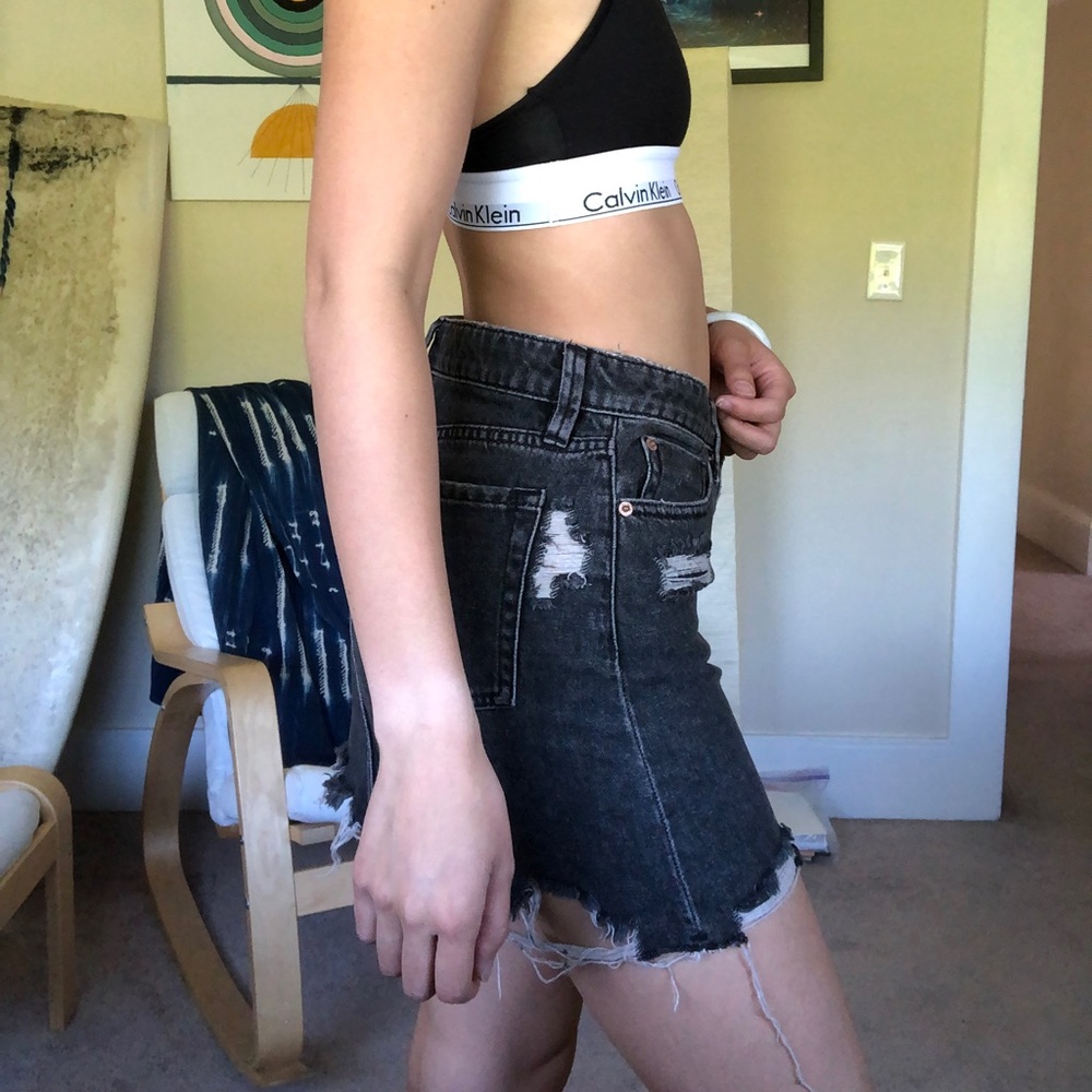 BDG Distressed Denim Skirt